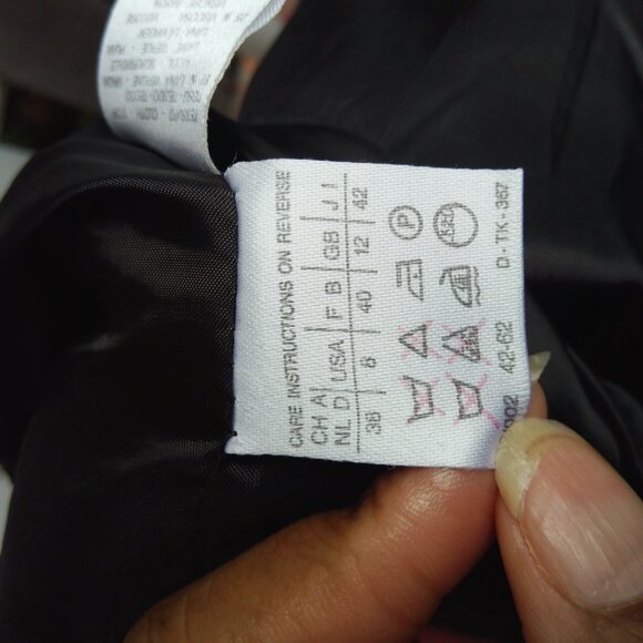 MaxMara Single Breasted Virgin Wool Blend Blazer Jacket Women Size 8 - Picture 9 of 10